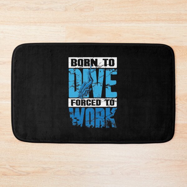 Item preview, Born To Dive Forced To Work Funny Scuba Diver designed and sold by Captain Mood.