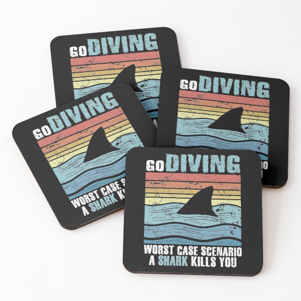 Item preview, Go Diving Worst Case Scenario A Shark Kills You Scuba Diver designed and sold by Captain Mood.
