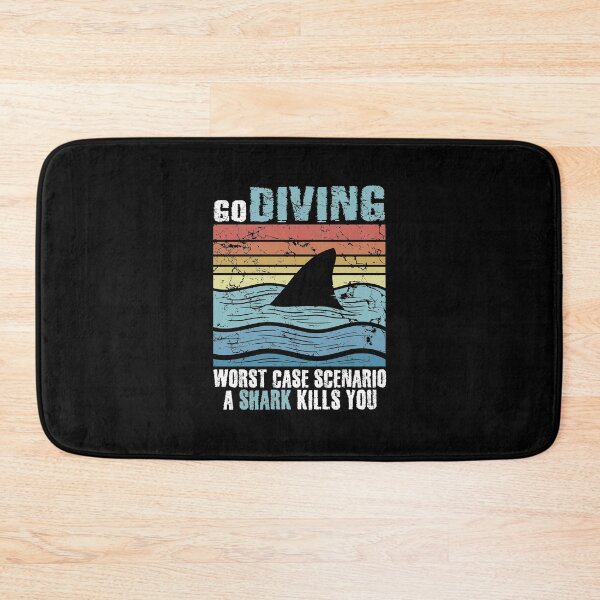 Item preview, Go Diving Worst Case Scenario A Shark Kills You Scuba Diver designed and sold by Captain Mood.