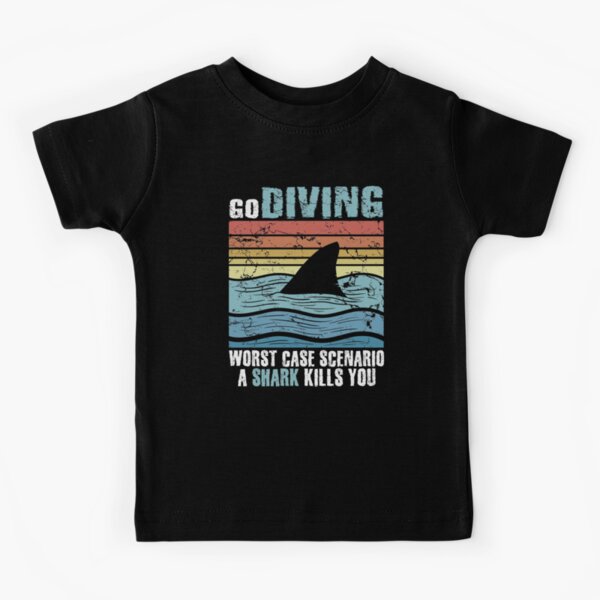 Item preview, Go Diving Worst Case Scenario A Shark Kills You Scuba Diver designed and sold by Captain Mood.