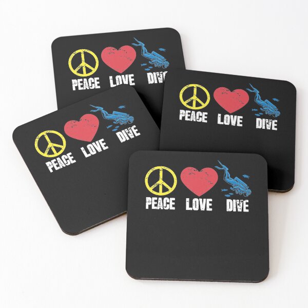 Item preview, Peace Love DiveScuba Diving designed and sold by Captain Mood.