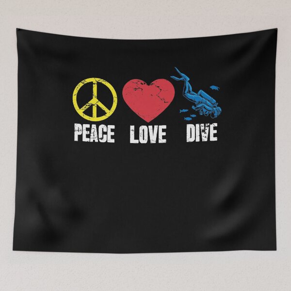 Item preview, Peace Love DiveScuba Diving designed and sold by Captain Mood.