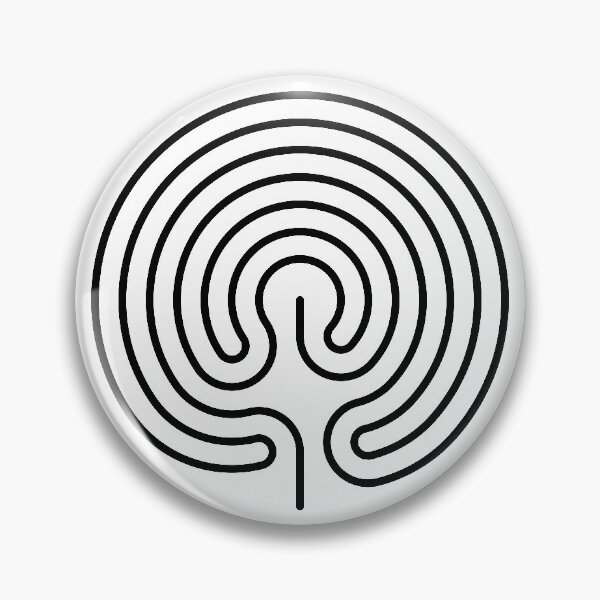 Item preview, Classical labyrinth Ariadne’s thread  - White Background designed and sold by Rupert Russell.