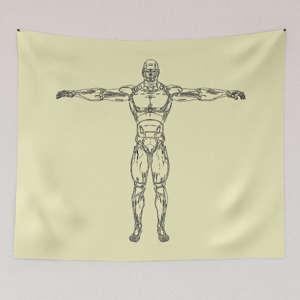 Item preview, Vitruvian man of tomorrow. designed and sold by monkeybiter.