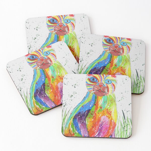 Item preview, Colourful Quirky Cat designed and sold by Casimirasart.