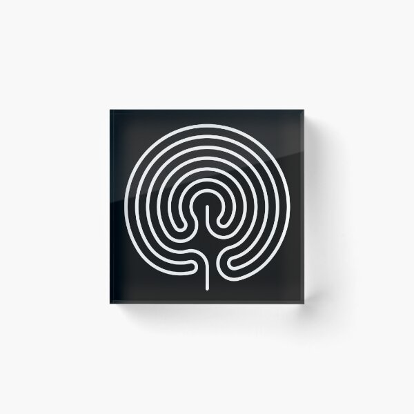 Item preview, Classical labyrinth Ariadne’s thread  - Black Background designed and sold by Rupert Russell.