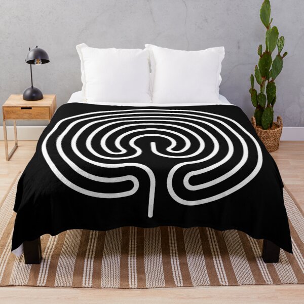 Item preview, Classical labyrinth Ariadne’s thread  - Black Background designed and sold by Rupert Russell.