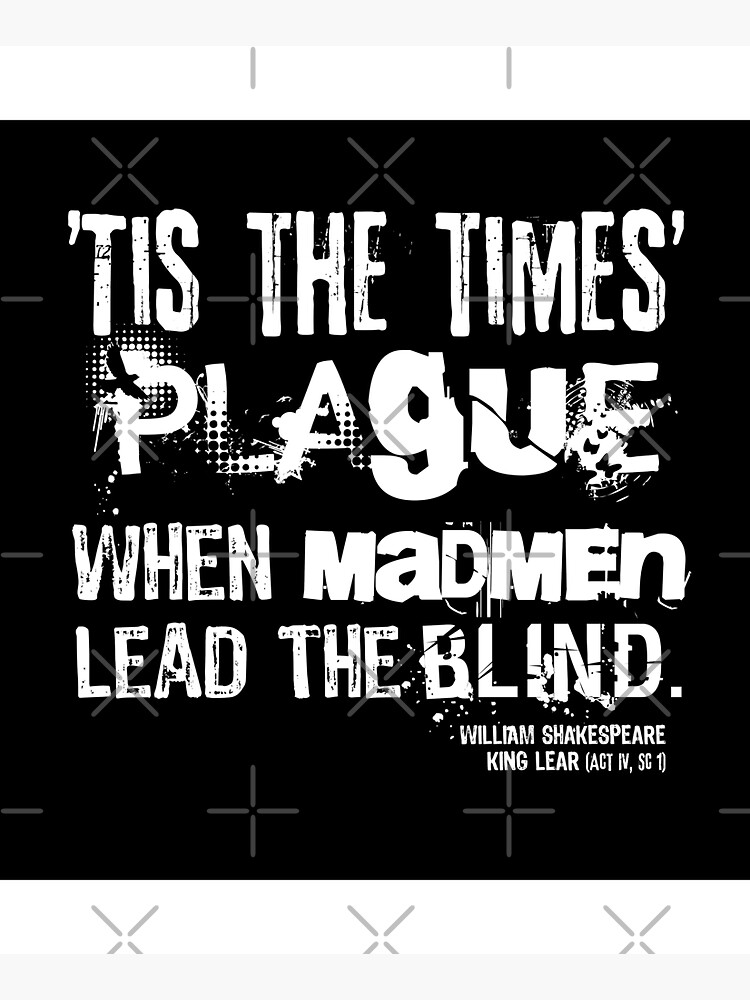 Thumbnail 5 of 5, Tote Bag, King Lear Plague Quote (White Version) designed and sold by Styled Vintage.