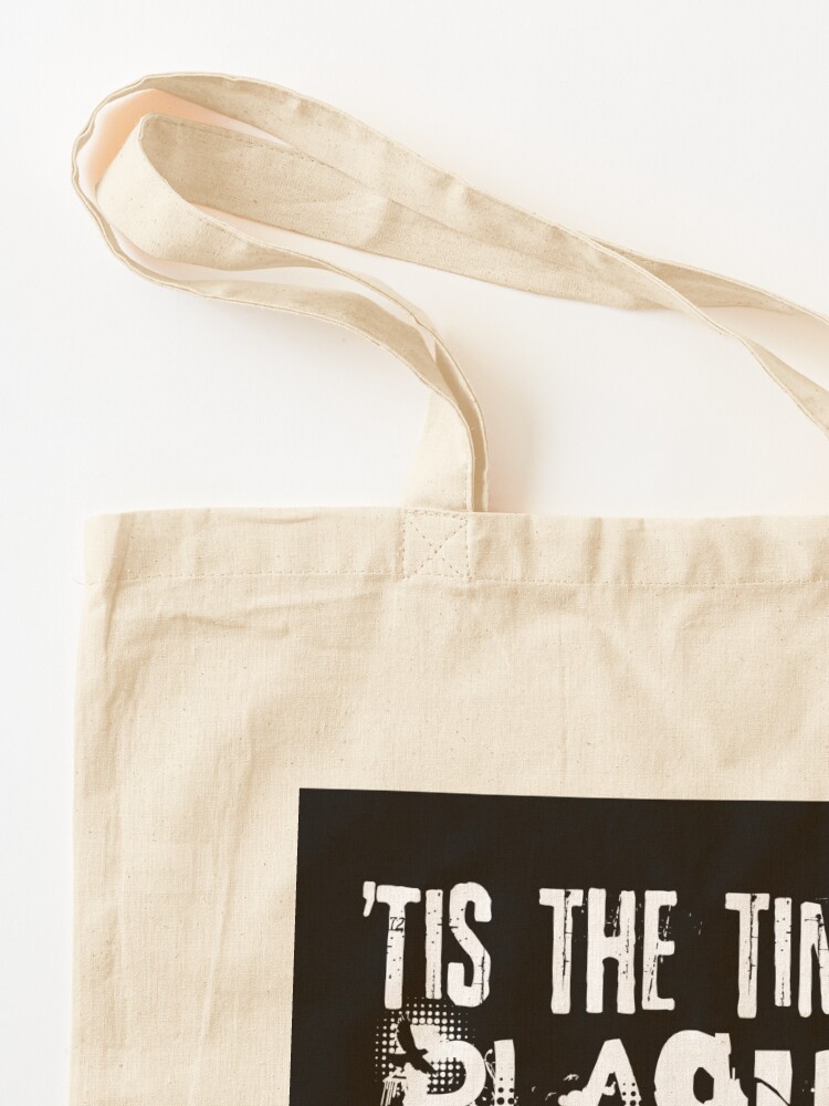 Thumbnail 3 of 5, Tote Bag, King Lear Plague Quote (White Version) designed and sold by Styled Vintage.