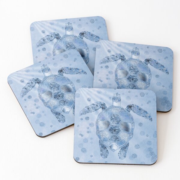 Item preview, Blue Glamour Sea Turtle designed and sold by artsandsoul.