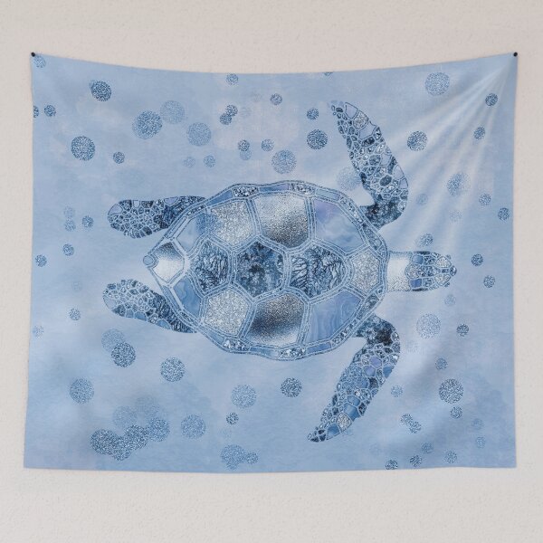 Item preview, Blue Glamour Sea Turtle designed and sold by artsandsoul.