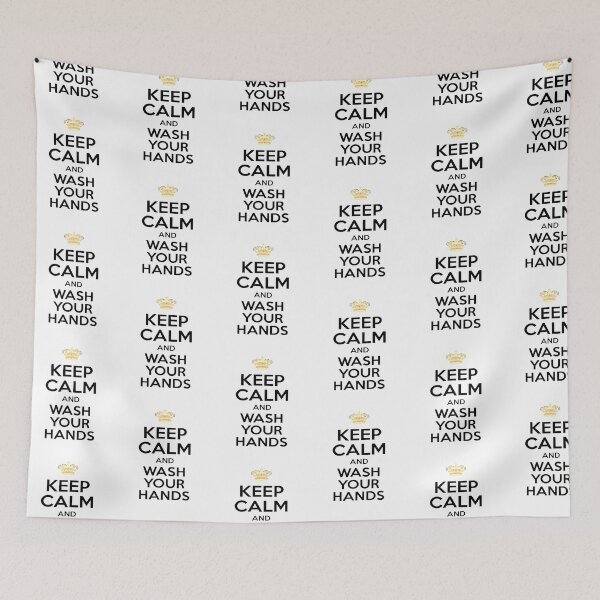 Item preview, Keep Calm And Wash Your Hands - Healthy Practice Influenza Virus Flu designed and sold by urban-design.