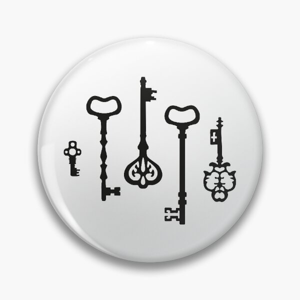 Item preview, Victorian black & white Keys designed and sold by XOOXOO.