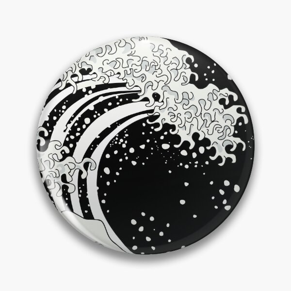 Item preview, Black and White Great Wave designed and sold by XOOXOO.