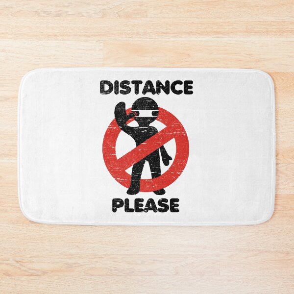 Item preview, Keep distance - 1 meter or 6 feet designed and sold by NerdySherds.