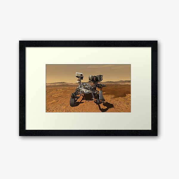 Mars Perseverance Rover - Mars Mission 2020 Framed Art Print