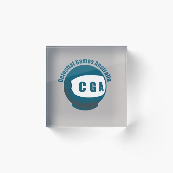 Celestial Games Australia Logo Acrylic Block