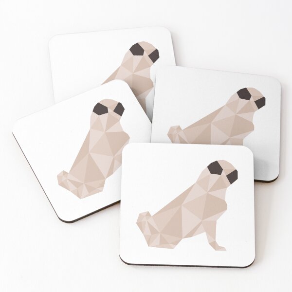 Item preview, Geometric pug colours designed and sold by easmoc.