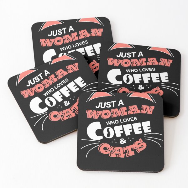 Item preview, Cats: just a woman who loves coffee & cats designed and sold by EllenTune.