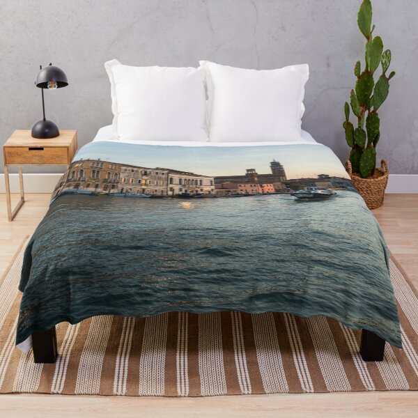 Item preview, Vibrante isla de Murano: brillante vaporetto al atardecer en el Gran Canal designed and sold by Georgia Mizuleva.