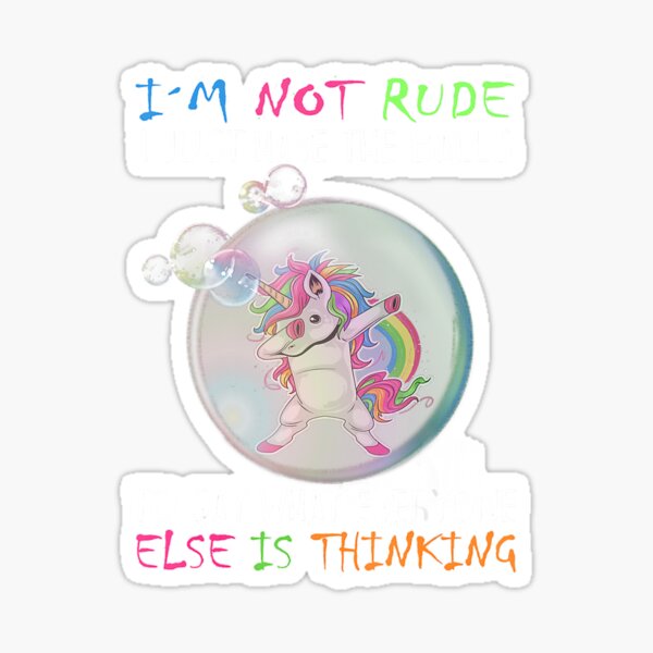 Download Rude Unicorns Stickers | Redbubble