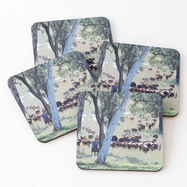 Item preview,    STOCKMEN  MUSTERING, RANCH HAND, COUNTRY SCENE WALL ART AND DESIGNS designed and sold by Barbara Jean Photo Art And Design.