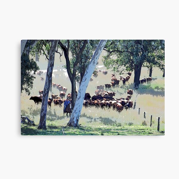 Item preview,    STOCKMEN  MUSTERING, RANCH HAND, COUNTRY SCENE WALL ART AND DESIGNS designed and sold by Barbara Jean Photo Art And Design.