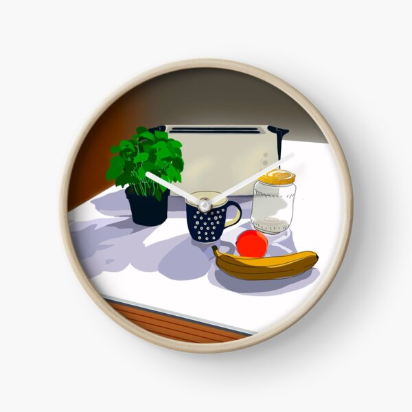 Basil in the kitchen Clock