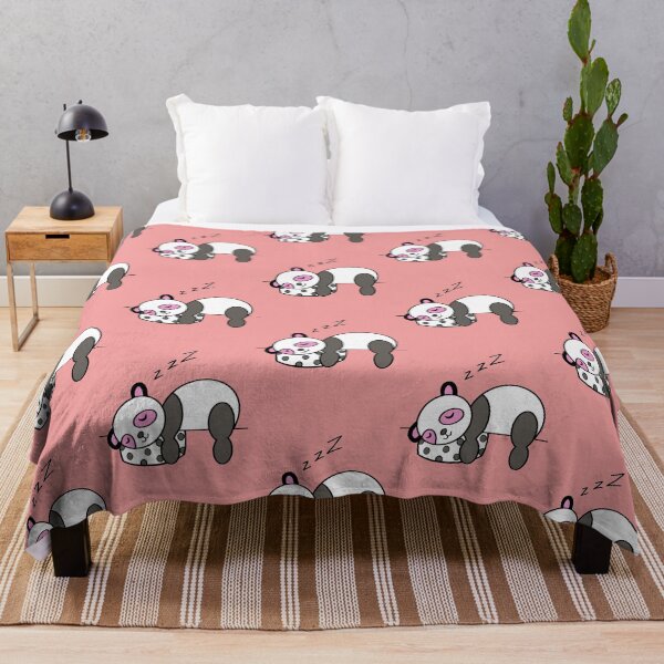 Cute panda nap Throw Blanket