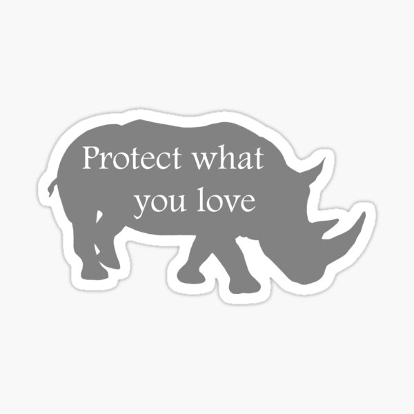 Item preview, Protect what you love - Rhino designed and sold by GeoCreate.