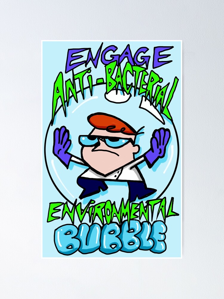 Alternate view of Dexter from Dexter's Laboratory™ "Engage Anti-Bacterial Environmental Bubble" Quote Poster