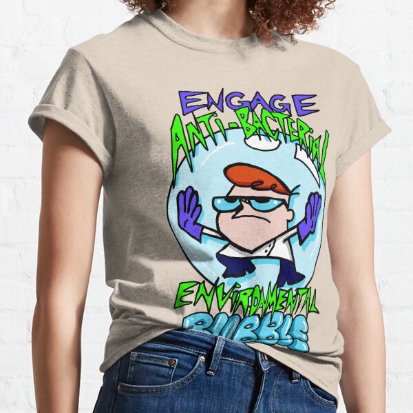 Dexter from Dexter's Laboratory™ "Engage Anti-Bacterial Environmental Bubble" Quote Classic T-Shirt