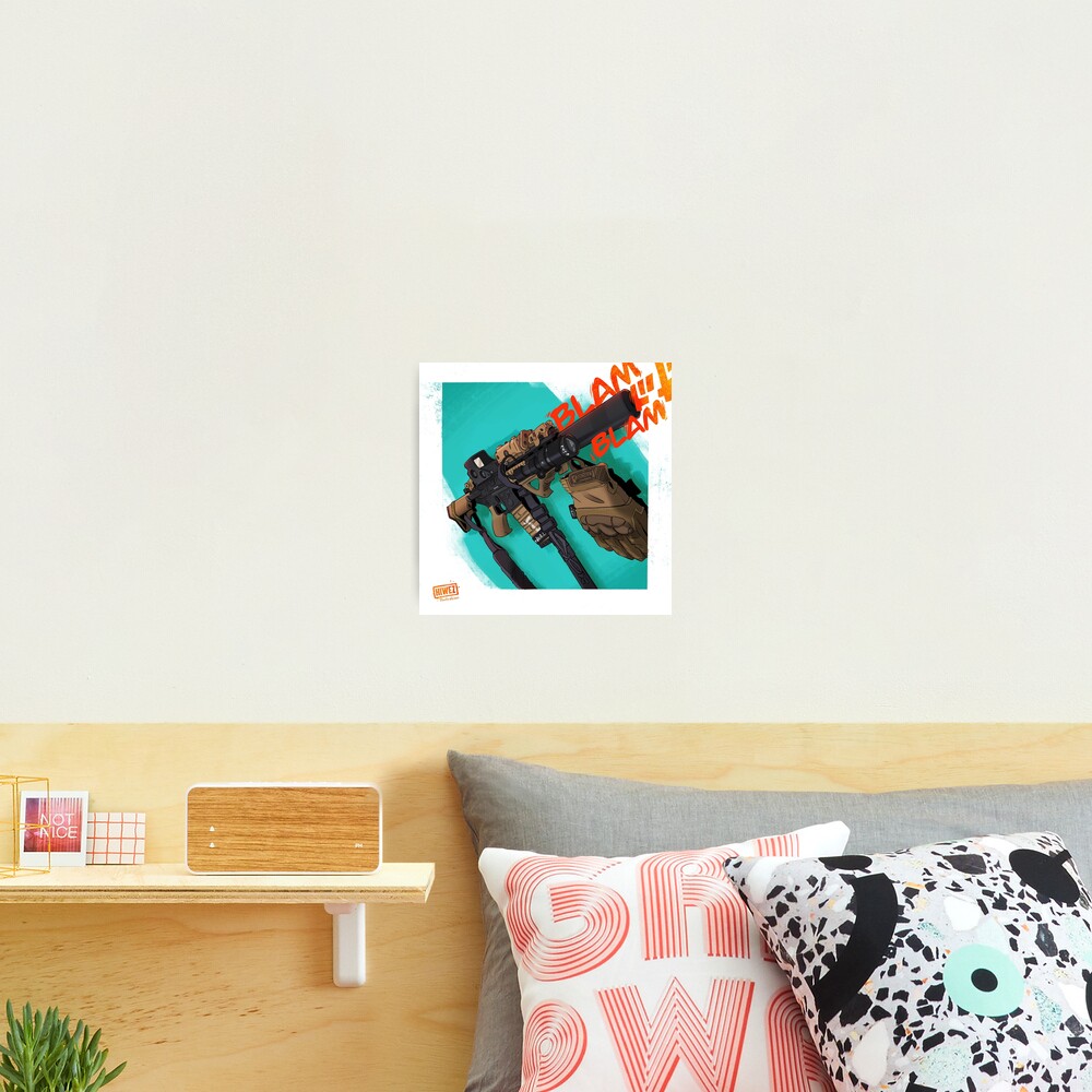 Airsoft M4 Photographic Print