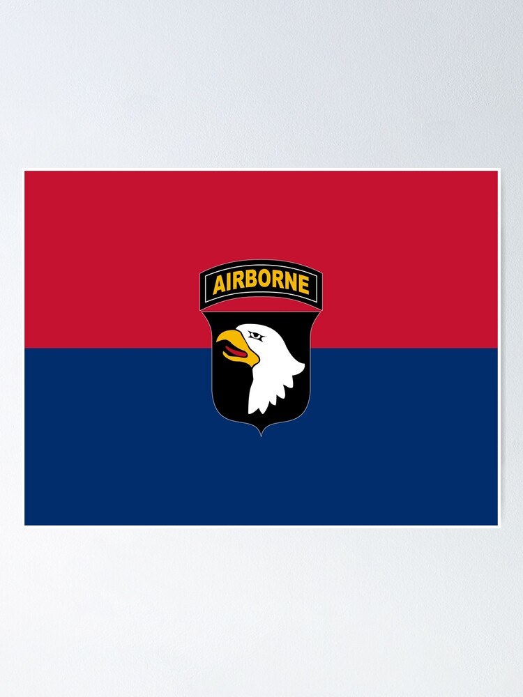 101st Airborne Division Flag Military Veteran Poster For Sale By