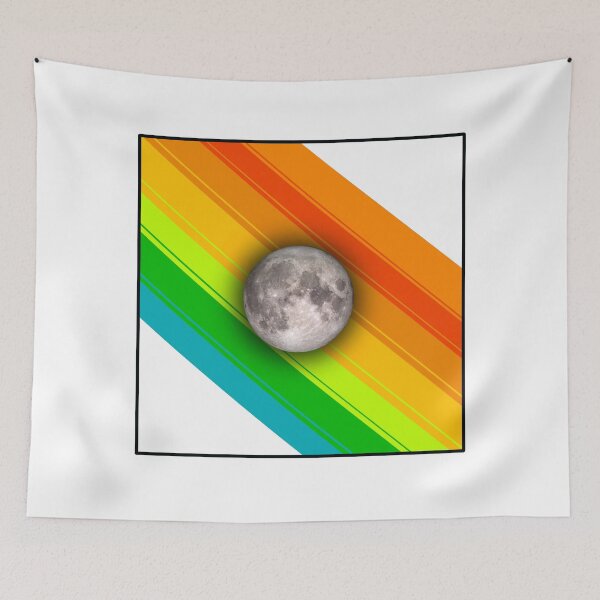 Item preview, retro moon rainbow  designed and sold by pavaniglia.