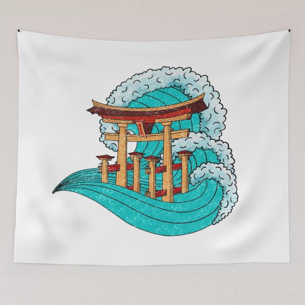Item preview, Wave over the Floating Torii Gate designed and sold by artisau.
