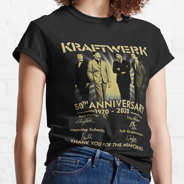 Kraftwerk.50e anniversaire 1970-2020 Signature Merci T-shirt classique
