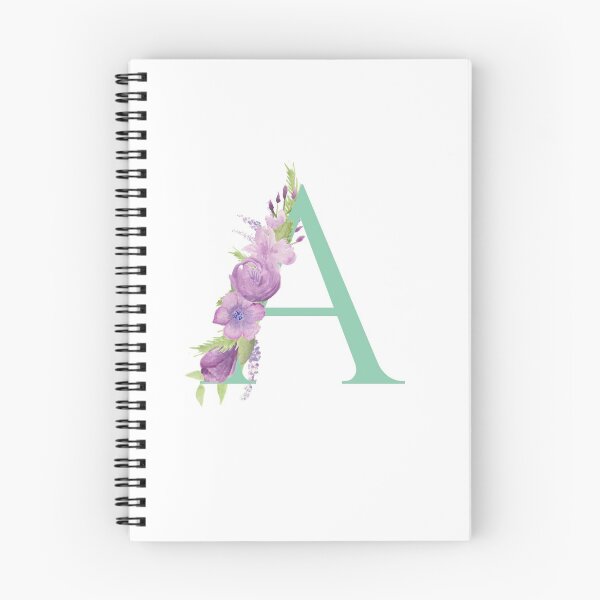 Item preview, Purple Watercolour Floral, Letter A designed and sold by Sarah Beamis.