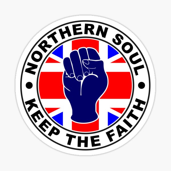 Classic Northern Soul Keep the Faith union flag Sticker
