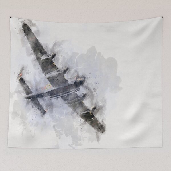 Artikelvorschau, Avro Lancaster Bomber Aquarell entworfen und verkauft von Darren Wilkes.