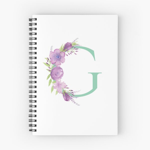 Item preview,  Purple Watercolour Floral, Letter G designed and sold by Sarah Beamis.