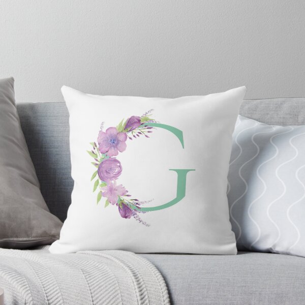 Item preview,  Purple Watercolour Floral, Letter G designed and sold by Sarah Beamis.