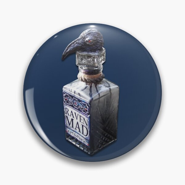 Item preview, Raven Mad Dark Decorated Bottle Crazy designed and sold by RetroVandal.