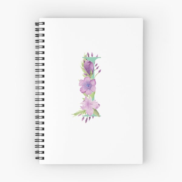 Item preview, Purple Watercolour Floral, Letter I designed and sold by Sarah Beamis.