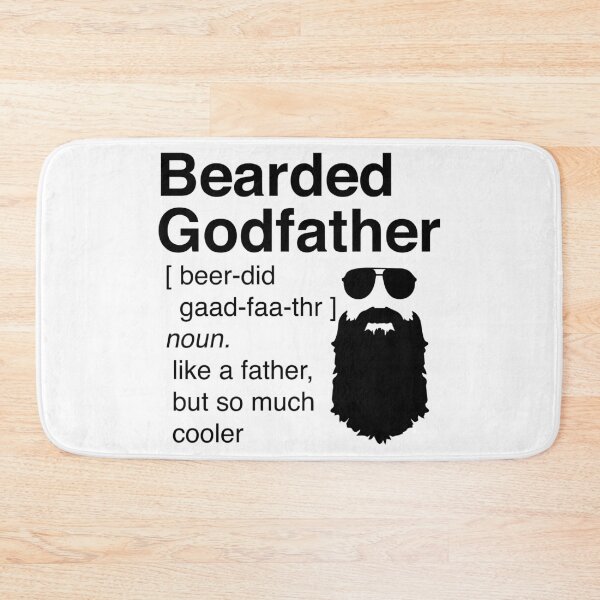 Item preview, Mens Bearded Godfather Like A Father But So Much Cooler Gift design designed and sold by nikkidawn74.