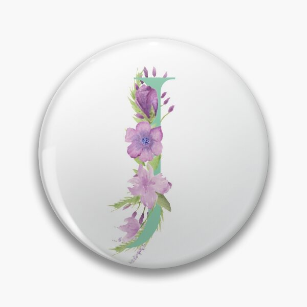 Item preview, Purple Watercolour Floral, Letter J designed and sold by Sarah Beamis.