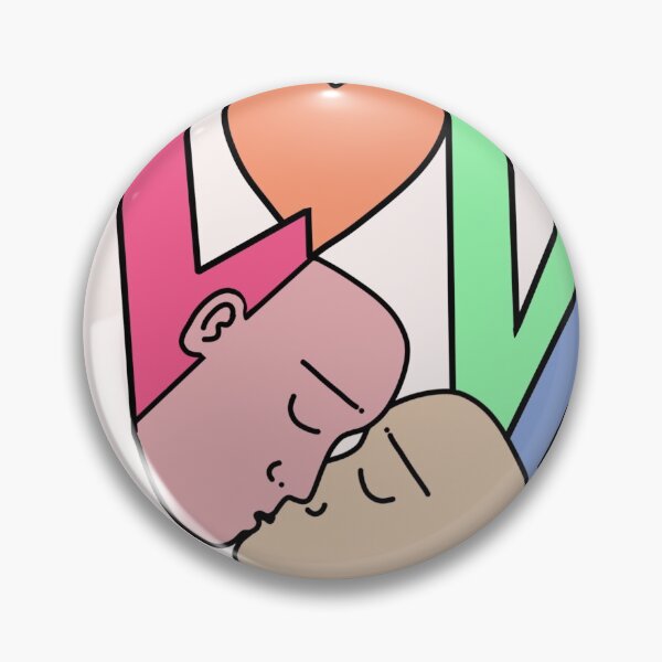 Item preview, LOVE - technicolour kissing designed and sold by maybedanny.