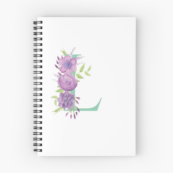 Item preview,  Purple Watercolour Floral, Letter L designed and sold by Sarah Beamis.