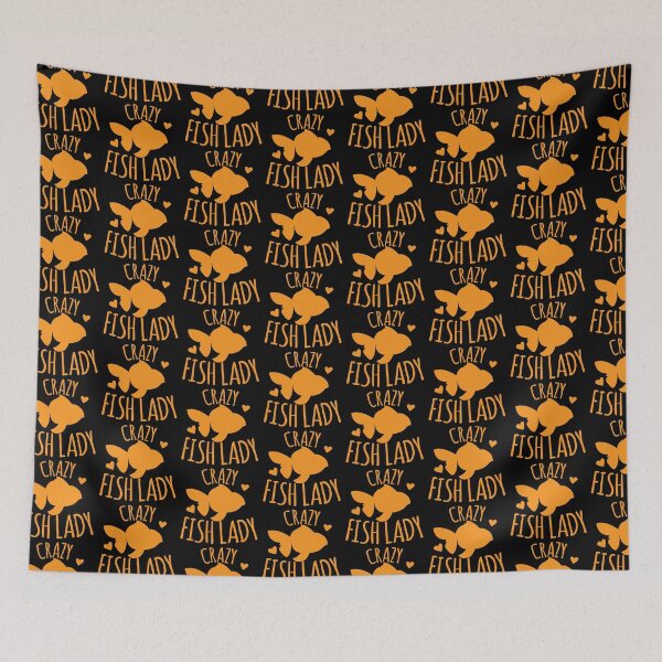 Item preview, Crazy Fish lady with cute little goldfish designed and sold by jazzydevil.