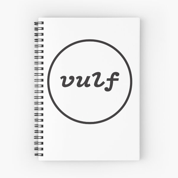 Item preview, Inscription Vulf in Black Circle Black print designed and sold by MrSimpler.